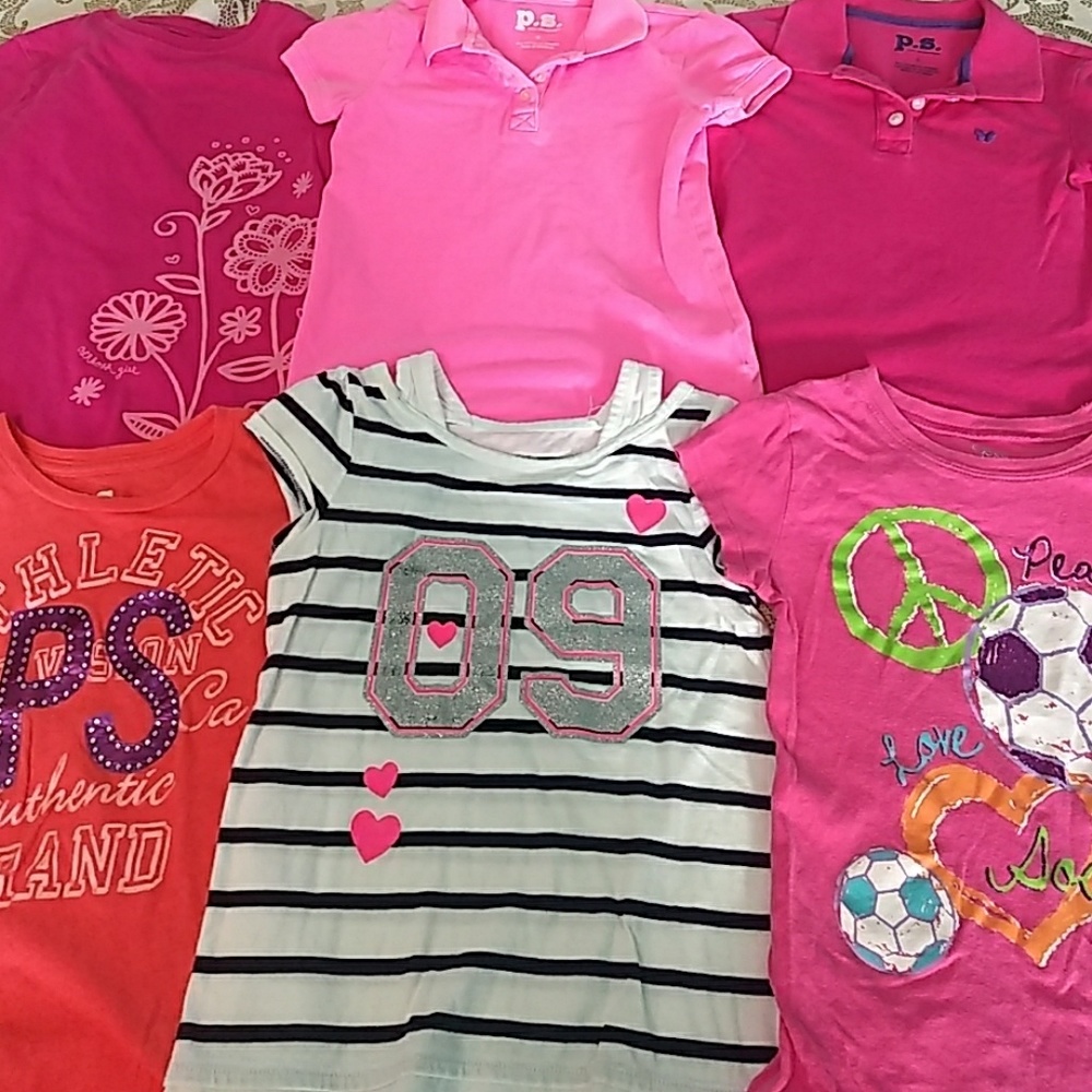 Girls size5/6 and 6 shirt Bundle